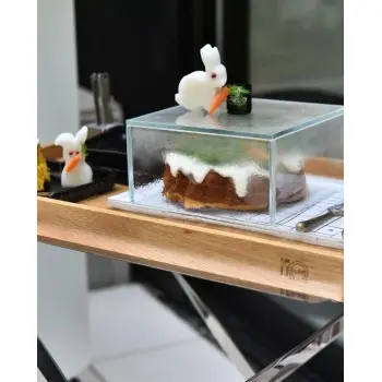 My Glass Studio Glass Food Cover, Clear - Set of 3 - 23.0 x 23.0 x 12.0 cm