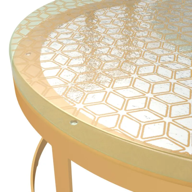 My Glass Studio Gold Wedding Cake Stand, Gold - 54.0 x 33.0 x 15 cm