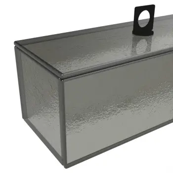 My Glass Studio Glass Food Cover, Grey - Set of 3 - 28.0 x 11.0 x 13 cm