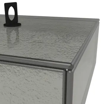 My Glass Studio Glass Food Cover, Grey - Set of 3 - 23.0 x 23.0 x 12.0 cm