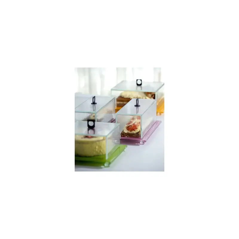 My Glass Studio Glass Food Cover, Grey - Set of 4 - 17.5 x 17.5 x 12.0 cm My Glass Studio Glass Food Cover, Grey - Set of 4 - 17.5 x 17.5 x 12.0 cm