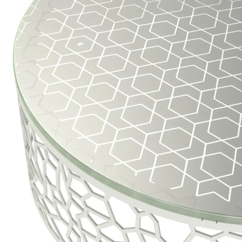 My Glass Studio Wedding Cake Stand, Grey - Set of 2 - Dia: 45 cm, H: 16 cm