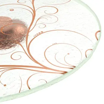 My Glass Studio Wedding Cake Stand, Copper - Set of 4 - Dia: 46 cm, H: 4 cm