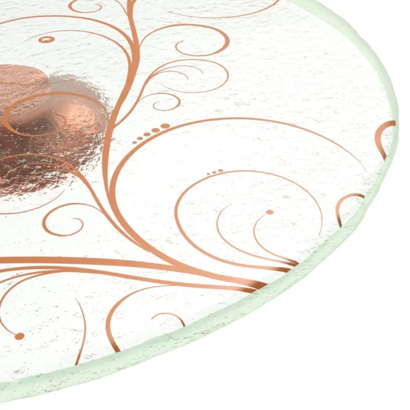 My Glass Studio Wedding Cake Stand, Copper - Set of 4 - Dia: 46 cm, H: 4 cm