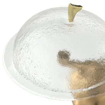 My Glass Studio Cake Stand & Dome, Clear - 48.0 x 40.0 x 48.0 cm