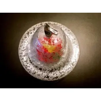 My Glass Studio Cake Stand & Dome, Clear - Set of 4 - Dia: 17 cm, H: 18 cm