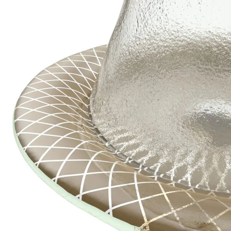 My Glass Studio Cake Stand & Dome, Natural - Set of 4 - Dia: 17 cm, H: 18 cm