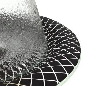 My Glass Studio Dome Plate Cover, Black - Set of 4 - Dia: 17 cm, H: 18 cm