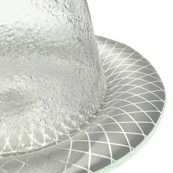 My Glass Studio Cake Stand & Dome, Grey - Set of 4 - Dia: 17 cm, H: 18 cm
