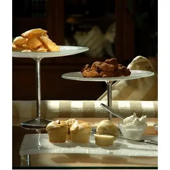 My Glass Studio Cake Stand, Clear - Set of 2 - Dia: 30 cm, H: 20 cm