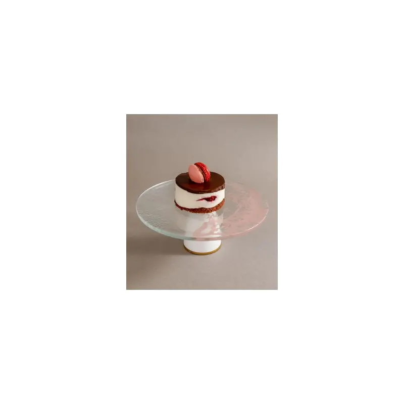 My Glass Studio Small Cake Stand, White - Set of 2 - Dia: 21 cm, H: 7 cm My Glass Studio Small Cake Stand, White - Set of 2 - Dia: 21 cm, H: 7 cm