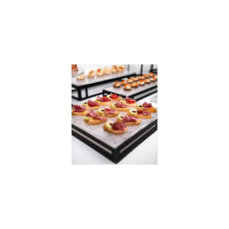 My Glass Studio Tiered Serving Platter, Black - 27.0 x 27.0 x 6 cm My Glass Studio Tiered Serving Platter, Black - 27.0 x 27.0 x 6 cm