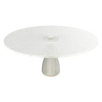 My Glass Studio Cake Stand, White - Set of 2 - Dia: 33 cm, H: 13 cm