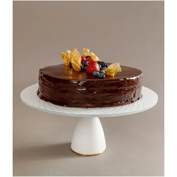 My Glass Studio Cake Stand, White - Set of 2 - Dia: 33 cm, H: 13 cm
