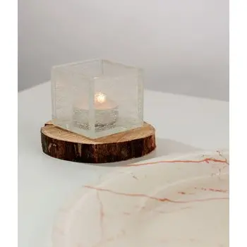 My Glass Studio Sugar Caddy, Grey - Set of 8 - 6.0 x 6.0 x 5 cm