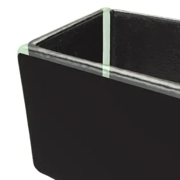 My Glass Studio Sugar Caddy, Black - Set of 6 - 10.5 x 6.2 x 5 cm