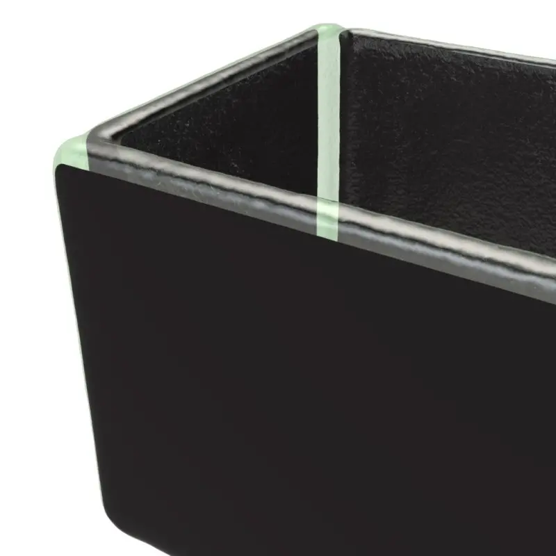 My Glass Studio Sugar Caddy, Black - Set of 6 - 10.5 x 6.2 x 5 cm