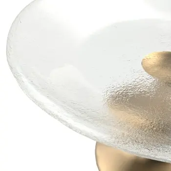 My Glass Studio Petit Fours Stand, Clear - Set of 9 - Dia: 14 cm, H: 8 cm