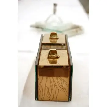 My Glass Studio Sugar Caddy, Black - Set of 6 - 20.5 x 6.0 x 7 cm