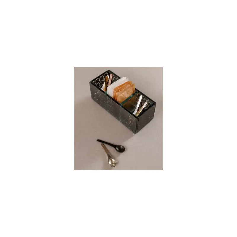 My Glass Studio Sugar Caddy, Grey - Set of 4 - 14.3 x 6.0 x 5 cm