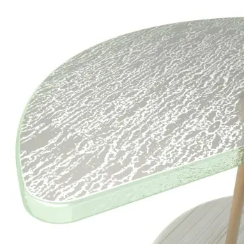My Glass Studio Petit Fours Stand, Grey - Set of 4 - Dia: 18 cm, H: 12 cm