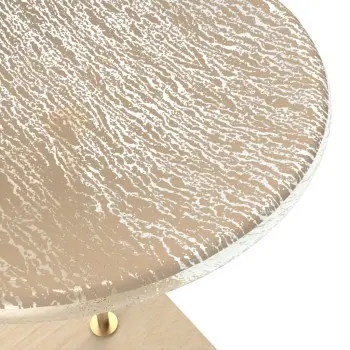 My Glass Studio Nut Bowl, Beige - Set of 4 - 17.5 x 11.0 x 15.0 cm
