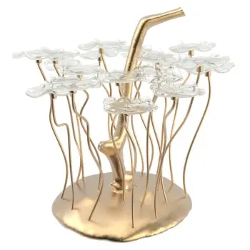 My Glass Studio Petit Fours Stand, Clear - Dia: 25 cm, H: 35 cm
