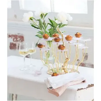 My Glass Studio Petit Fours Stand, Clear - Dia: 25 cm, H: 35 cm