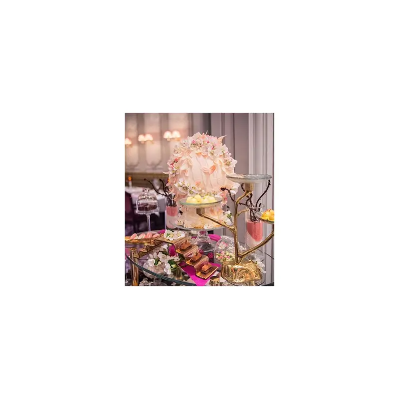 My Glass Studio Petit Fours Stand, Fuxia - Set of 4 - 35.0 x 13.0 x 31 cm My Glass Studio Petit Fours Stand, Fuxia - Set of 4 - 35.0 x 13.0 x 31 cm