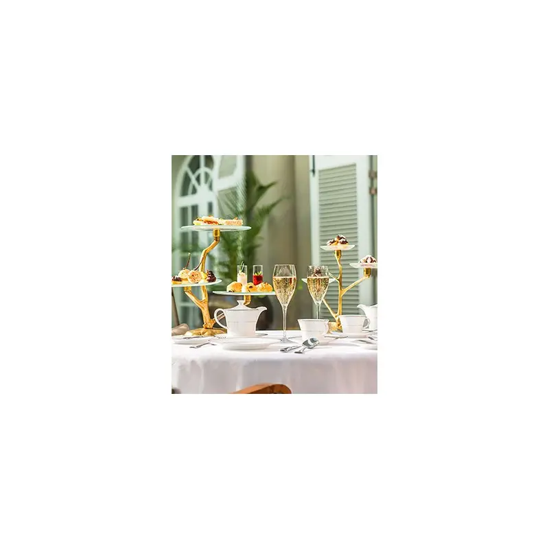 My Glass Studio Petit Fours Stand, Clear - Set of 4 - 35.0 x 13.0 x 31 cm