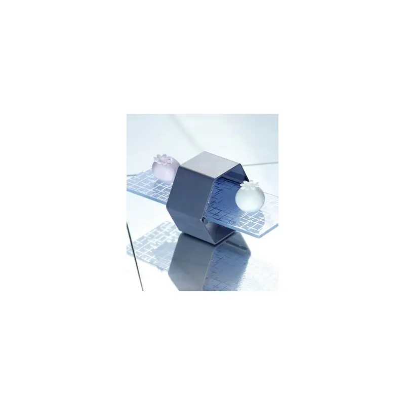 My Glass Studio Petit Fours Stand, Grey - Set of 4 - 20.0 x 9.5 x 8.5 cm