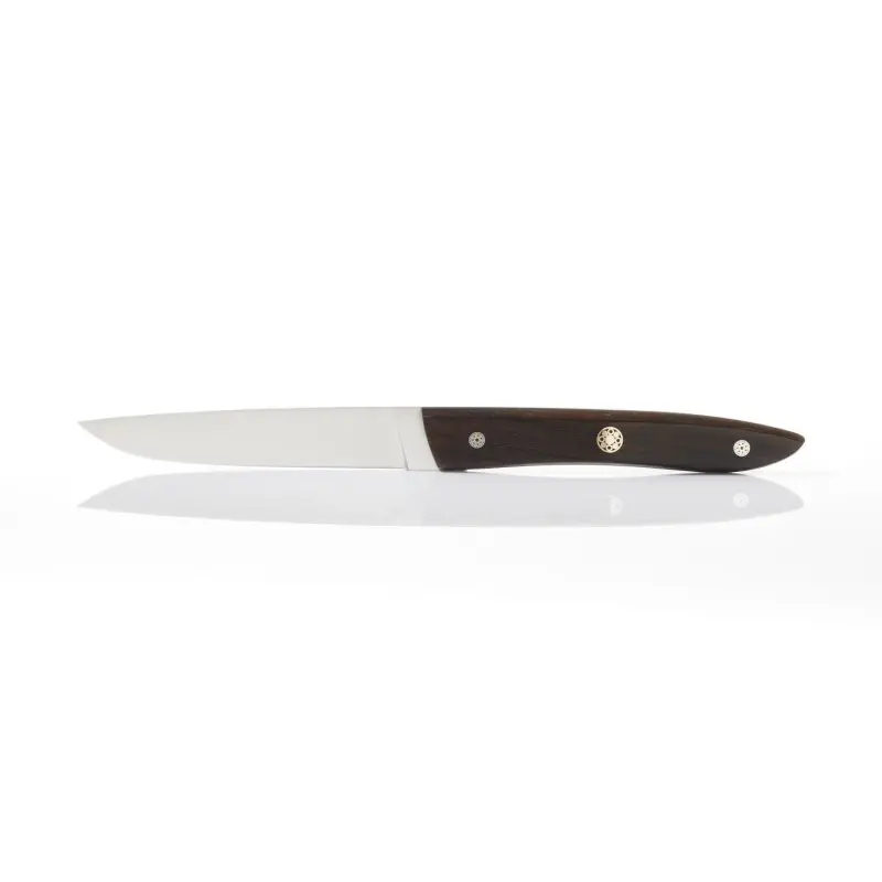 Perceval Table Knife - Adret Collection - Macassar Ebony Handle Perceval Table Knife - Adret Collection - Macassar Ebony Handle