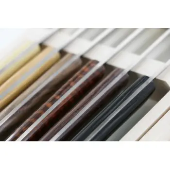 Andre Verdier Le Thiers Elegance 6 Pc Knife In Box - Wood Set Handle