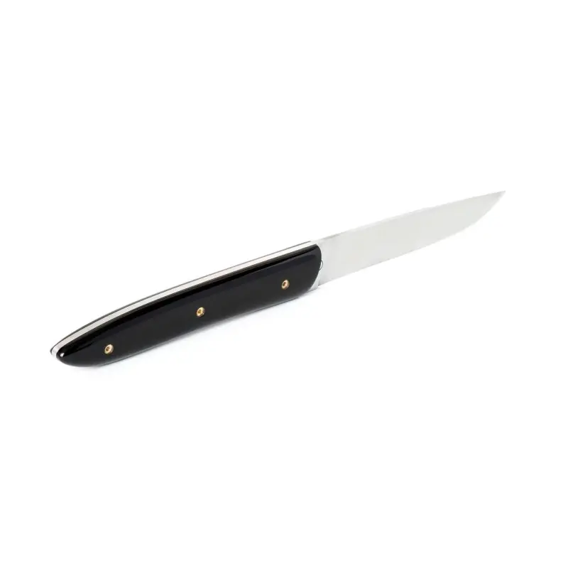 Perceval Table Knife - Ubac Collection - Black Krion Handle - Golden Screws