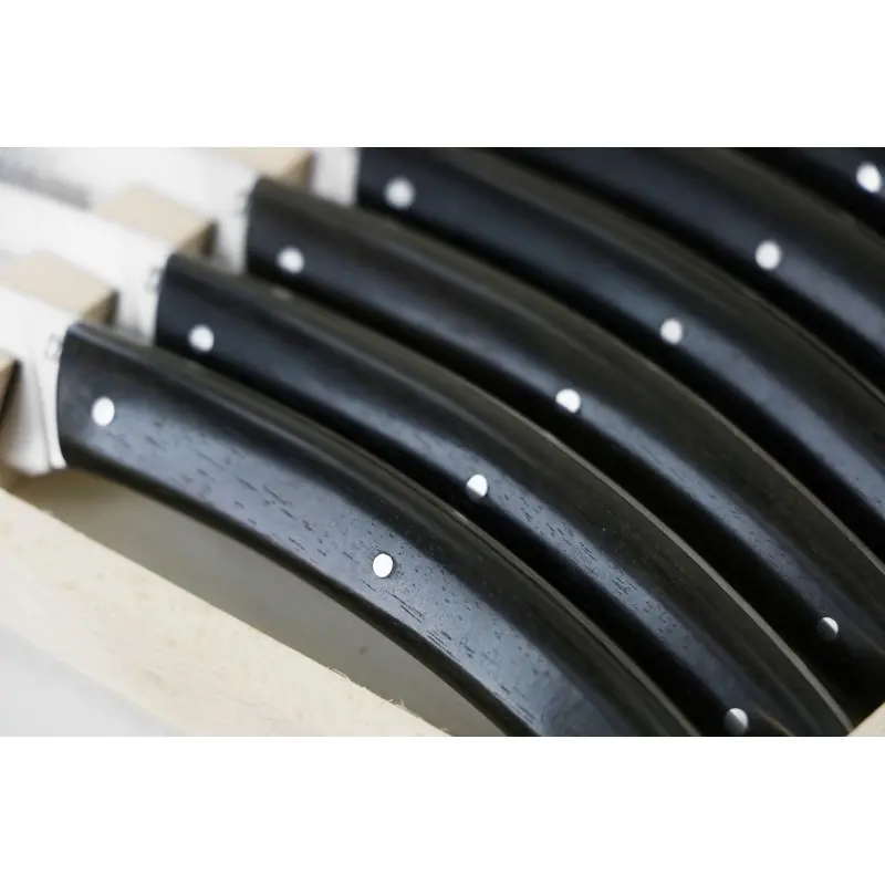 Andre Verdier Le Thiers Elegance 6 Pc Knife In Box - Ebony Handle