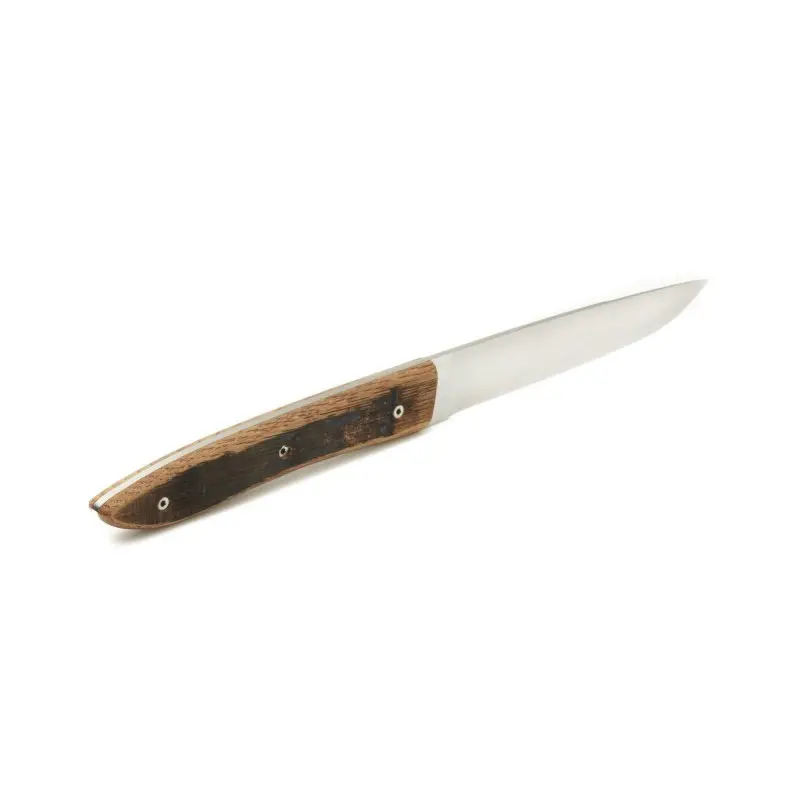 Perceval Table Knife - Ubac Collection - Oak Wine Barrel Handle Perceval Table Knife - Ubac Collection - Oak Wine Barrel Handle