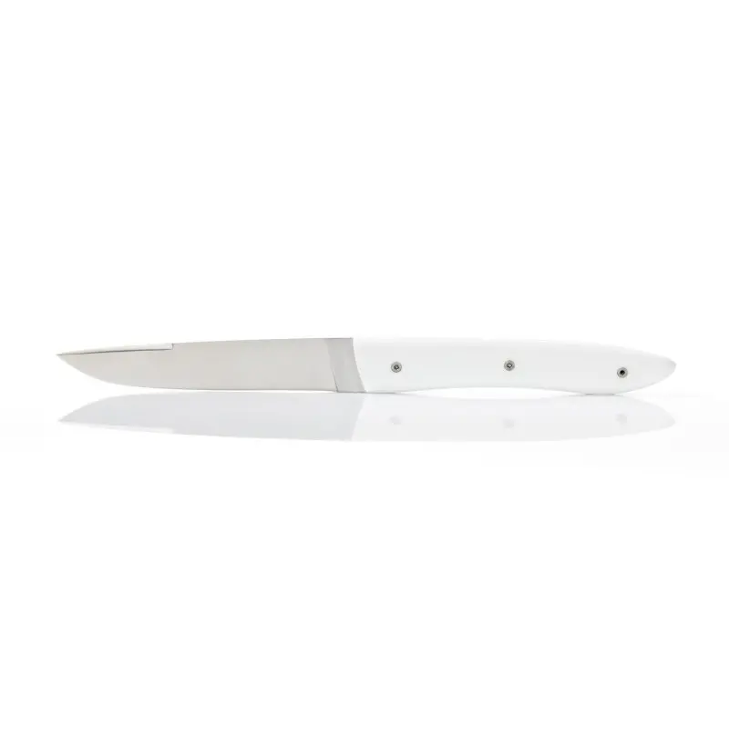 Perceval Table Knife - Ubac Collection - White Krion Handle Perceval Table Knife - Ubac Collection - White Krion Handle