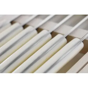 Andre Verdier Le Thiers Elegance 6 Pc Knife In Box - Off-White Acrylic Handle