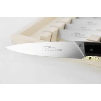 Andre Verdier Le Thiers Elegance 6 Pc Knife In Box - Black Acrylic Handle