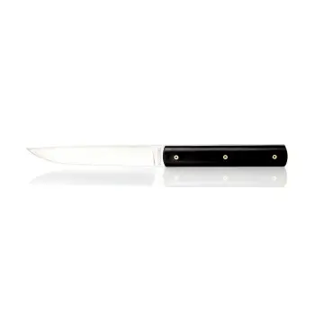 Perceval Table Knife - 888 Collection - Polyacetal Black Handle - Golden Screws