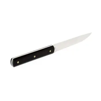 Perceval Table Knife - 888 Collection - Polyacetal Black Handle - Golden Screws