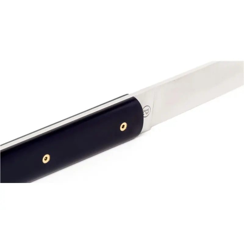 Perceval Table Knife - 888 Collection - Polyacetal Night Blue Handle - Golden Screws Perceval Table Knife - 888 Collection - Polyacetal Night Blue Handle - Golden Screws