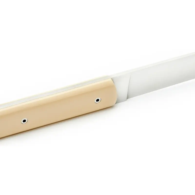 Perceval Table Knife - 888 Collection - Polyacetal Ivory Handle Perceval Table Knife - 888 Collection - Polyacetal Ivory Handle