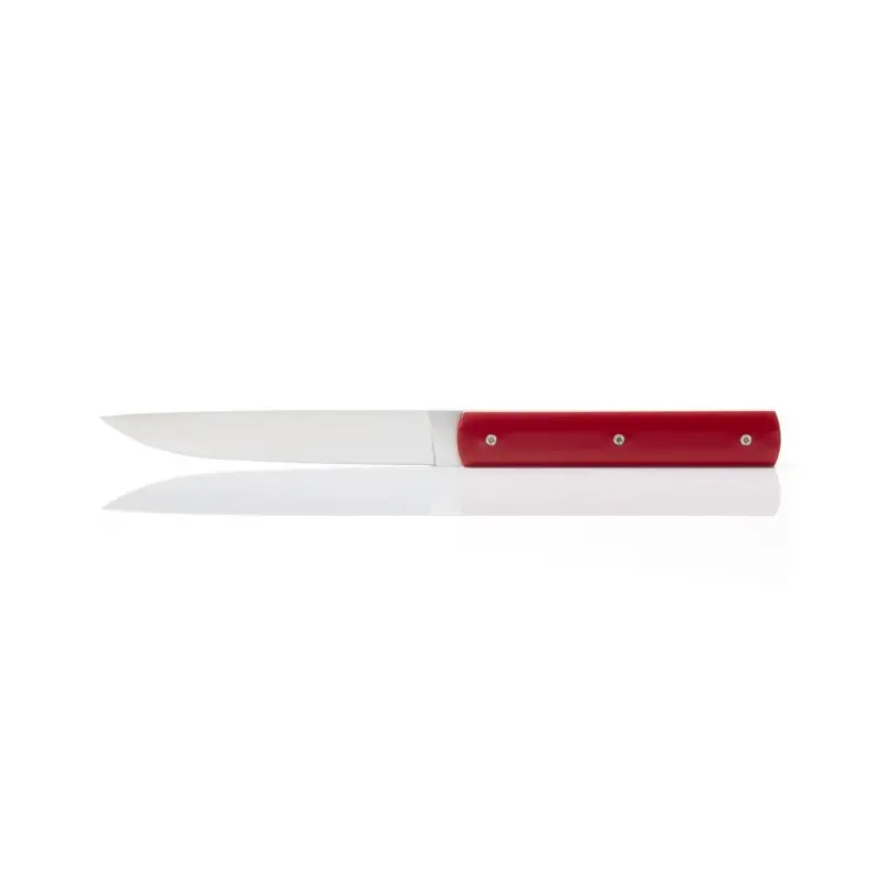Perceval Table Knife - 888 Collection - Polyacetal Red Handle