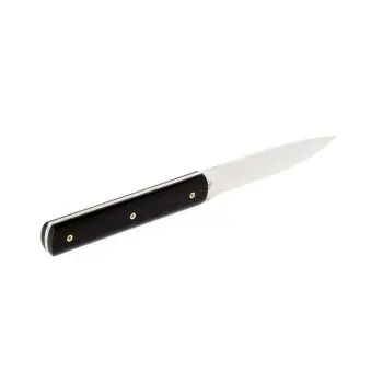 Perceval Table Knife - 947 Collection - Polyacetal Black Handle - Golden Screws