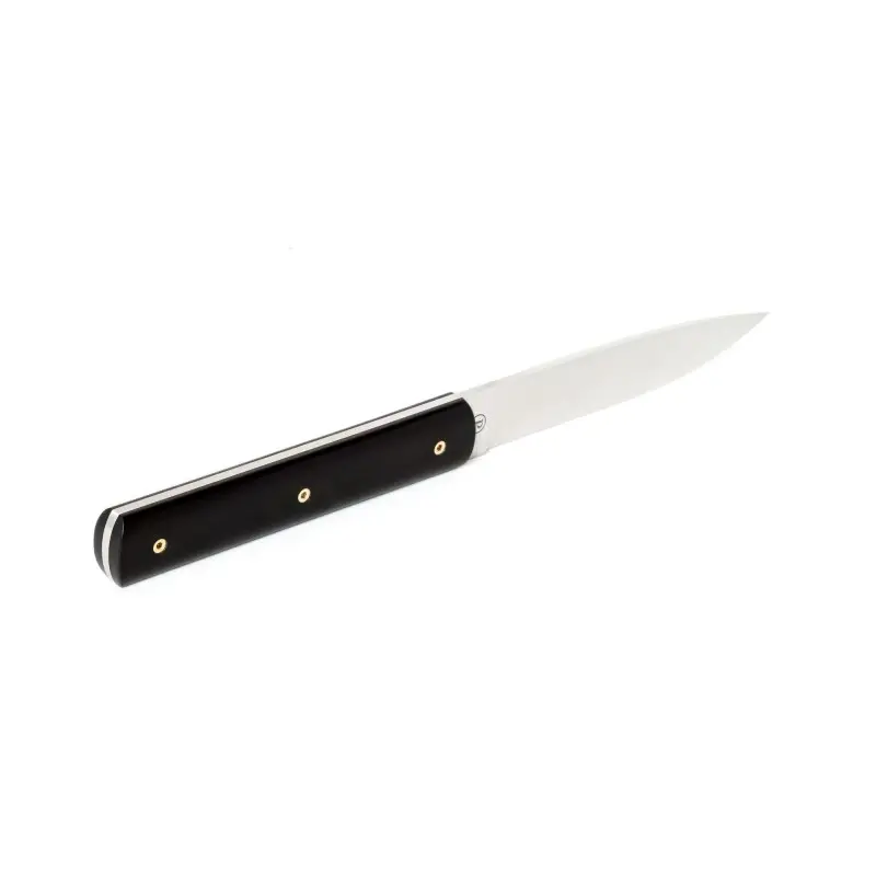 Perceval Table Knife - 947 Collection - Polyacetal Black Handle - Golden Screws Perceval Table Knife - 947 Collection - Polyacetal Black Handle - Golden Screws