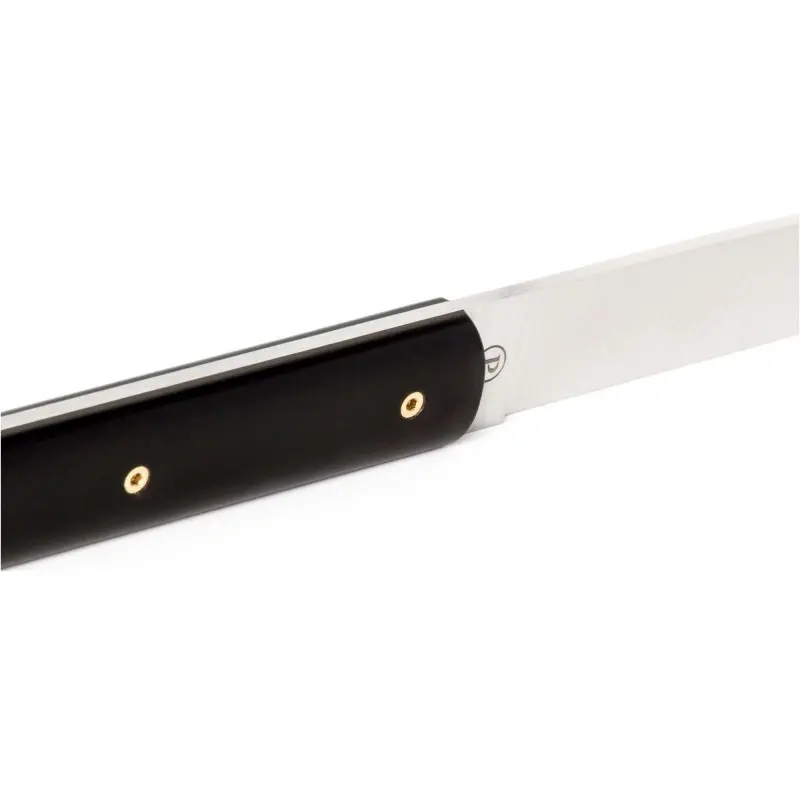 Perceval Table Knife - 947 Collection - Polyacetal Black Handle - Golden Screws Perceval Table Knife - 947 Collection - Polyacetal Black Handle - Golden Screws