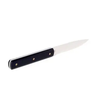 Perceval Table Knife - 947 Collection - Polyacetal Night Blue Handle - Golden Screws
