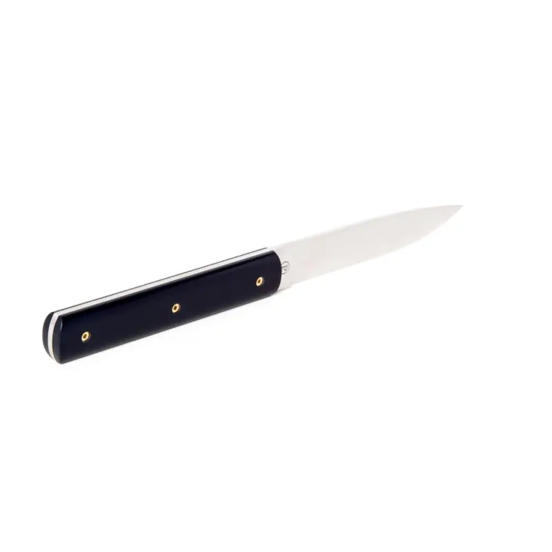 Perceval Table Knife - 947 Collection - Polyacetal Night Blue Handle - Golden Screws