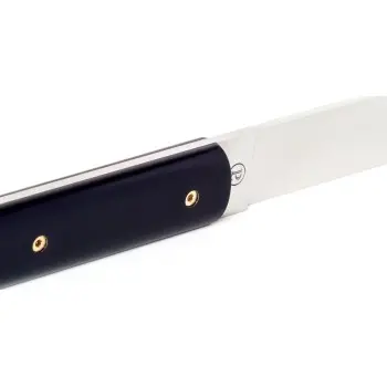 Perceval Table Knife - 947 Collection - Polyacetal Night Blue Handle - Golden Screws